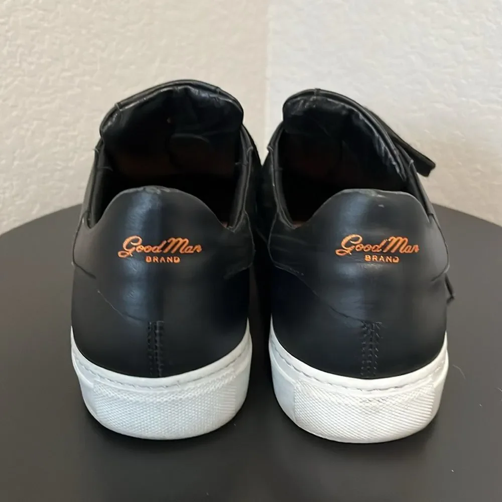 GOOD MAN BRAND Legend Court Sneaker Black Nappa Leather/Suede, Size 8.5 - Picture 8 of 10